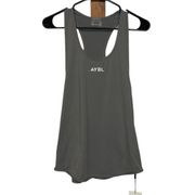 Aybl Gray Sleeveless Racerback Tank Top Size S