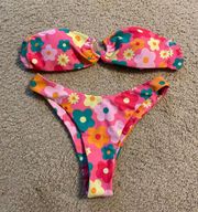 Pink Floral Bikini Set