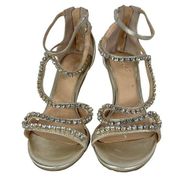 Badgley Mischka Collection Quest Jewel Strappy Sandal Size 9.5