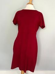 NWOT  Red Short Sleeve Sheath Dress