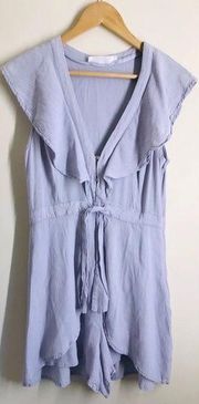 ASTR Ruffle Romper Light Purple size L