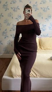 Brown Midi Dress