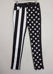 Royal Bones by Tripp American flag Skinny Jeans size 28