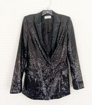 Sequin Tuxedo Blazer Size Small Womens