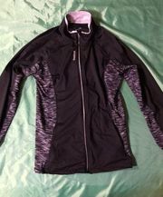 Reebok Zip-up Activewear Black Sweatshirt Women’s Size M