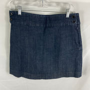 J Crew Denim Side Button Mini Skirt Size 6