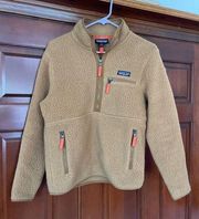 Patagonia Sherpa fleece  pull over size extra small