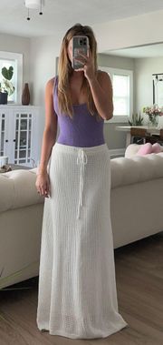 White Maxi skirt (Bikini Cover Up)