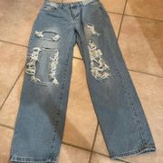 SheIn  Women's Distressed Jeans Pant Size Large