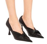 NEW Balenciaga 80mm Drapey Leather Pumps