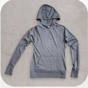 Grey Lightweight Hoodie Top, Women's Small