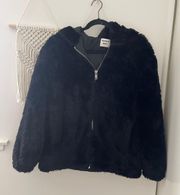 Sunday Best black faux fur hooded jacket