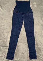 Indigo Blue maternity dark wash skinny jeans women's size XS