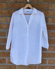 Three Dots linen tunic Large