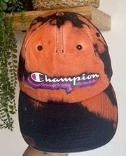 Champion Spellout Custom One Of A Kind Bleach Splatter Dad Hat OS