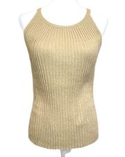 Alberto Makali Sleeveless Golden Top Size XS