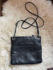 Margot Anthropologie super soft black leather crossbody envelope purse