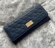 Navy Quilted Clutch