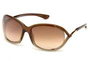 Tom Ford Oversized Jennifer Polarized Square Round Sunglasses Brown Bronze