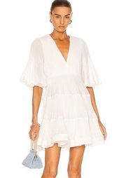 Nwot Zimmermann white pleated dress