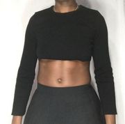 Vtg The great American black crop top sweater