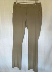 Midrise boot super soft twill trousers size 10R beige khaki