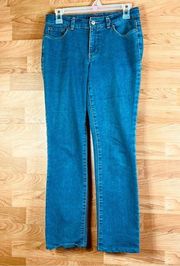 Charter Club Jean Shop Size 4 Petite Lexington Straight W/5 Pockets & Be…