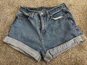 Embroidered Jean Shorts 