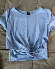 Blue Crop Top