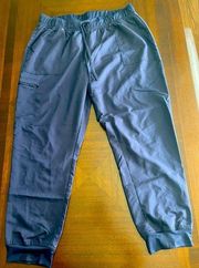 Drawstring Waist Jogger Scrub Pants - Navy - Women’s Size XXL