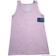 Tommy John Rib Lounge Tank Top Ribbed Size Small Purple Micro Modal Stretch