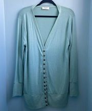 Zenana Light Blue Snap Cardigan Size 1X