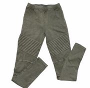 NWT BP Sarma Moto Style Leggings Olive