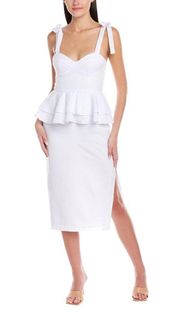 White Sleeveless Casa Midi Dress
