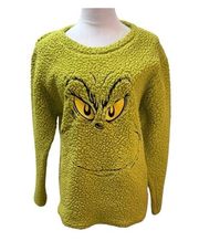 Dr Seuss The Grinch that Stole Christmas Green Shepa Sweater Size M