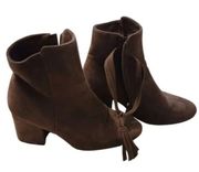 Refresh Brown Suede Booties 7.5