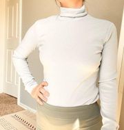 H&M Baby Blue Ribbed Turtleneck Bodysuit