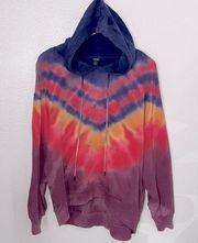 Wild Fable  tie dye boho slouchy beachy hooded sweatshirt M