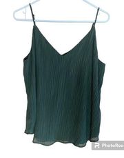 NWT Express Spaghetti Strap Pleated Top size M