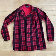 Pretty Little Thing  Plaid Shacket  in Red & Black