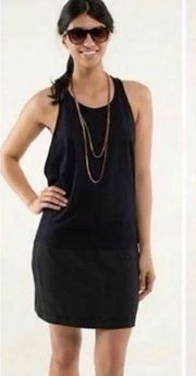 Lululemon  Black- Blissed Out Dress - size 8