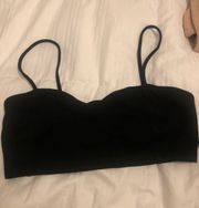 Black Crop Top Bralette