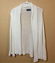 Wooden Ships Paola Buendia Cotton Blend Cardigan Sweater White Medium/Large