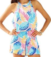 Lilly Pulitzer Edona Romper in Multi Goombay Smashed Size 4