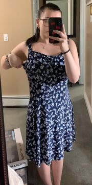 Blue Floral Dress