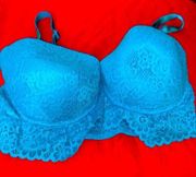 Turquoise pullover bra