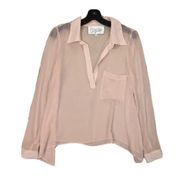 Sheer Ballet Pink Blouse