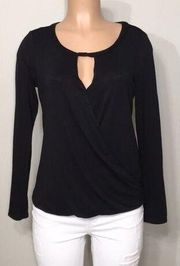 New. Black drape tee. NWOT