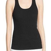 Black Jipatti Smocked Sleeveless Top Tank Shirt