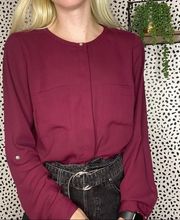 Petite Button Down Blouse